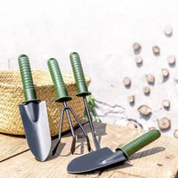 3-in-1 Mini Gardening Tool Set – Spade, Shovel, and Rake for Home and Garden Use