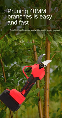 Rechargeable Pruning Shears – SK5 Blade with Display & Anti-Slip Grip